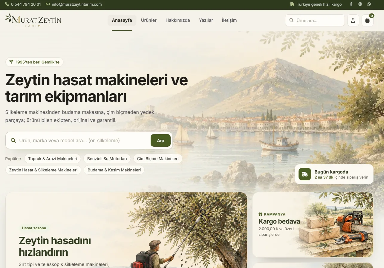 Zeytin Hasadında Verimliliği Artıran Makineler ve Tarım Ekipmanları